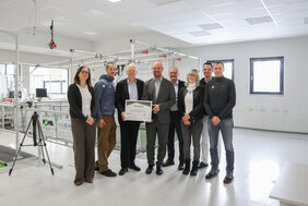 Besuch IBU (v.l.n.r. Henschel, Kock, Dahlin, Löw, Wick, Franz, Wüstenfeld, Sattlecker)