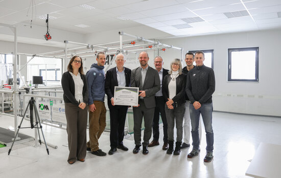 Besuch IBU (v.l.n.r. Henschel, Kock, Dahlin, Löw, Wick, Franz, Wüstenfeld, Sattlecker)