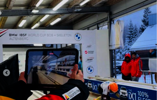 Videobeobachtung beim Weltcup in Altenberg (Foto: IAT)